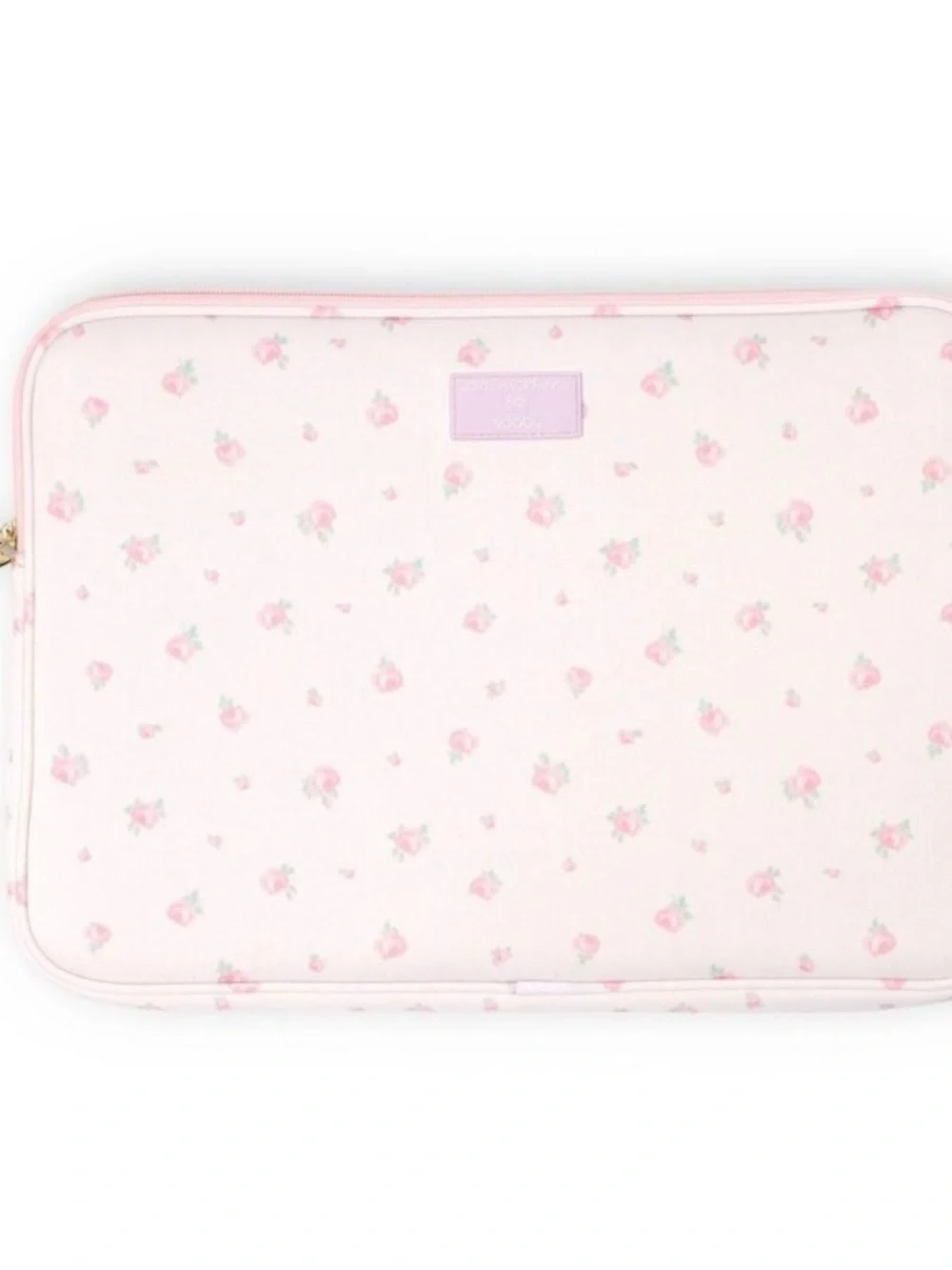LoveShackFancyxTarget-Yoobi Blooming Heirloom Laptop Sleeve Strawberry Macaroon